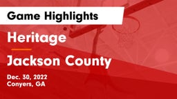 Heritage  vs Jackson County  Game Highlights - Dec. 30, 2022