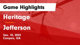 Heritage  vs Jefferson  Game Highlights - Jan. 10, 2023