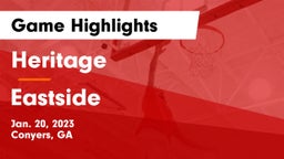 Heritage  vs Eastside  Game Highlights - Jan. 20, 2023
