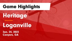 Heritage  vs Loganville Game Highlights - Jan. 24, 2023