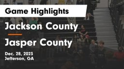 Jackson County  vs Jasper County  Game Highlights - Dec. 28, 2023