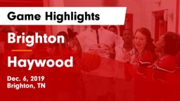 Brighton  vs Haywood Game Highlights - Dec. 6, 2019