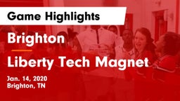 Brighton  vs Liberty Tech Magnet  Game Highlights - Jan. 14, 2020
