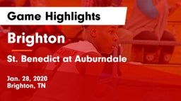 Brighton  vs St. Benedict at Auburndale   Game Highlights - Jan. 28, 2020