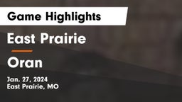 East Prairie  vs Oran  Game Highlights - Jan. 27, 2024