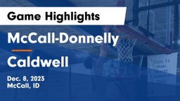 McCall-Donnelly  vs Caldwell  Game Highlights - Dec. 8, 2023