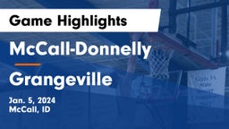 McCall-Donnelly  vs Grangeville  Game Highlights - Jan. 5, 2024