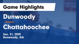 Dunwoody  vs Chattahoochee  Game Highlights - Jan. 21, 2020