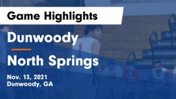 Dunwoody  vs North Springs  Game Highlights - Nov. 13, 2021