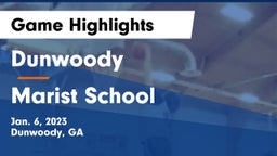 Dunwoody  vs Marist School Game Highlights - Jan. 6, 2023