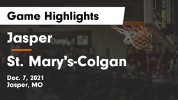 Jasper  vs St. Mary's-Colgan  Game Highlights - Dec. 7, 2021