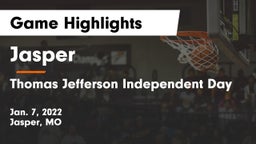 Jasper  vs Thomas Jefferson Independent Day   Game Highlights - Jan. 7, 2022