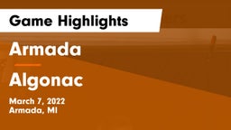 Armada  vs Algonac  Game Highlights - March 7, 2022