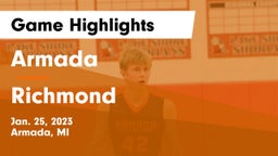 Armada  vs Richmond  Game Highlights - Jan. 25, 2023