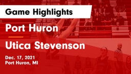Port Huron  vs Utica Stevenson  Game Highlights - Dec. 17, 2021