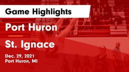 Port Huron  vs St. Ignace Game Highlights - Dec. 29, 2021