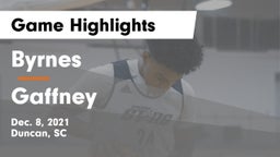 Byrnes  vs Gaffney  Game Highlights - Dec. 8, 2021