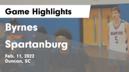 Byrnes  vs Spartanburg  Game Highlights - Feb. 11, 2022