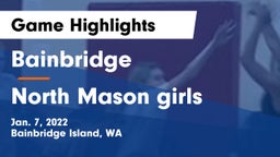 Bainbridge  vs North Mason girls  Game Highlights - Jan. 7, 2022