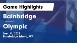 Bainbridge  vs Olympic  Game Highlights - Jan. 11, 2022