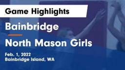 Bainbridge  vs North Mason Girls Game Highlights - Feb. 1, 2022