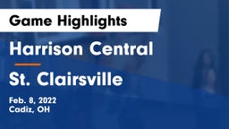 Harrison Central  vs St. Clairsville  Game Highlights - Feb. 8, 2022
