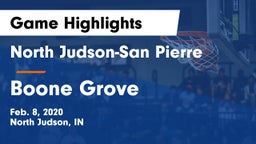 North Judson-San Pierre  vs Boone Grove  Game Highlights - Feb. 8, 2020