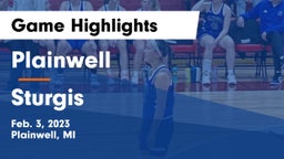 Plainwell  vs Sturgis  Game Highlights - Feb. 3, 2023