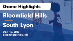 Bloomfield Hills  vs South Lyon  Game Highlights - Dec. 15, 2023