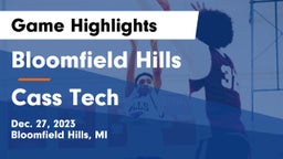 Bloomfield Hills  vs Cass Tech  Game Highlights - Dec. 27, 2023