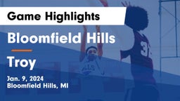 Bloomfield Hills  vs Troy  Game Highlights - Jan. 9, 2024