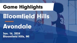 Bloomfield Hills  vs Avondale  Game Highlights - Jan. 16, 2024