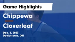 Chippewa  vs Cloverleaf  Game Highlights - Dec. 2, 2023