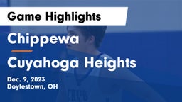 Chippewa  vs Cuyahoga Heights  Game Highlights - Dec. 9, 2023