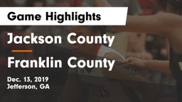 Jackson County  vs Franklin County  Game Highlights - Dec. 13, 2019