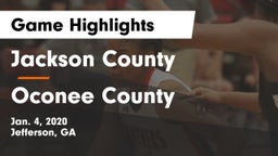 Jackson County  vs Oconee County  Game Highlights - Jan. 4, 2020