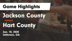 Jackson County  vs Hart County  Game Highlights - Jan. 10, 2020