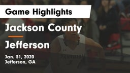 Jackson County  vs Jefferson  Game Highlights - Jan. 31, 2020