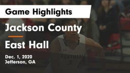 Jackson County  vs East Hall  Game Highlights - Dec. 1, 2020