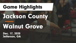 Jackson County  vs Walnut Grove  Game Highlights - Dec. 17, 2020