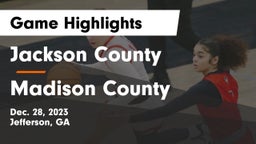 Jackson County  vs Madison County  Game Highlights - Dec. 28, 2023