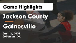 Jackson County  vs Gainesville  Game Highlights - Jan. 16, 2024