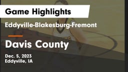 Eddyville-Blakesburg-Fremont vs Davis County  Game Highlights - Dec. 5, 2023