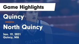 Quincy  vs North Quincy  Game Highlights - Jan. 19, 2021
