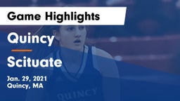 Quincy  vs Scituate  Game Highlights - Jan. 29, 2021