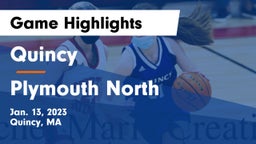 Quincy  vs Plymouth North  Game Highlights - Jan. 13, 2023