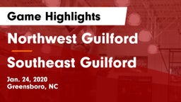 Northwest Guilford  vs Southeast Guilford  Game Highlights - Jan. 24, 2020