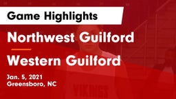 Northwest Guilford  vs Western Guilford  Game Highlights - Jan. 5, 2021