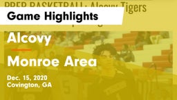 Alcovy  vs Monroe Area  Game Highlights - Dec. 15, 2020
