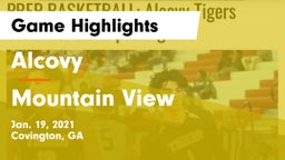 Alcovy  vs Mountain View  Game Highlights - Jan. 19, 2021